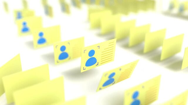 id cards files line documents move accesses choice