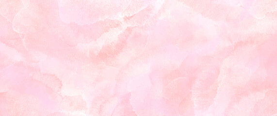 Fototapeta premium Elegant pink watercolor vector art background for cards, flyer, poster, banner and cover design. Hand drawn flower illustration for Valentines Day. Watercolor brush strokes. Rose. Flower backdrop.