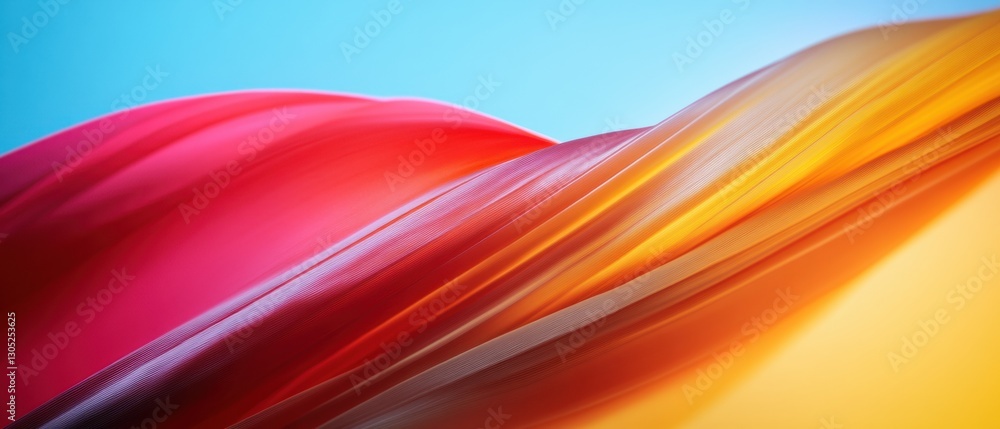 Fototapete Dynamic Flow State Abstract Gradient Waves Visualizing Creative Energy, Digital Innovation and Minimalist Design Trends for Tech Branding