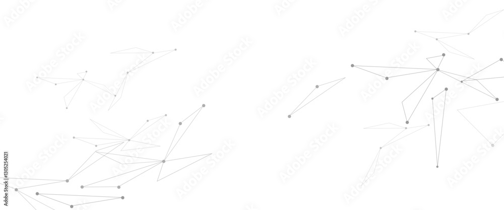 Poster Vector illustration of minimalistic design with connecting the dots and lines.