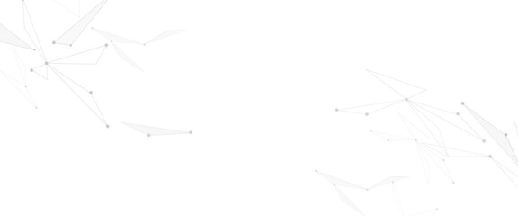 Vector illustration of minimalistic design with connecting the dots and lines.