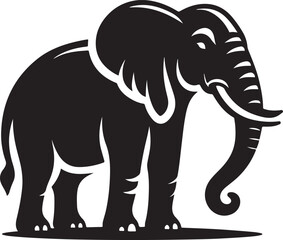Fototapeta premium A Elephant Vector Art Illustration