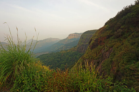 This picture is taken from one tree hill point Matheran which is smallest hill station in India. Vehicles are not allowed here.