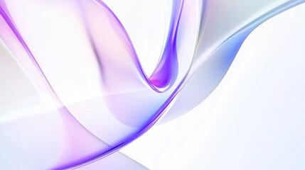 Abstract white background with a blue and purple waves