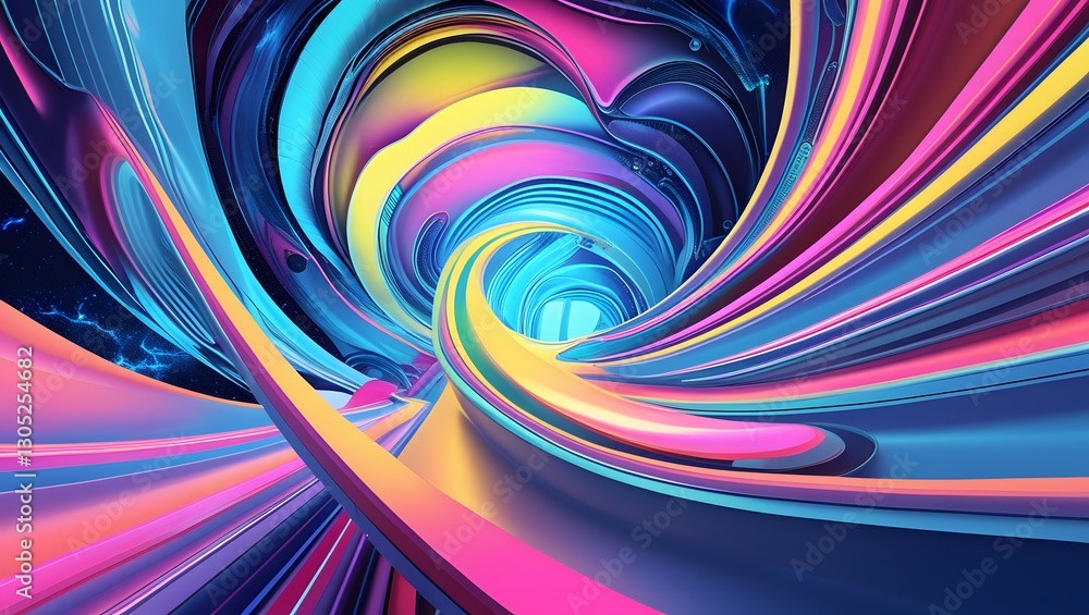 Poster abstract background 3d rendering.