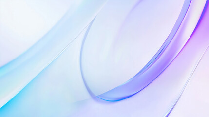 Abstract white background with a blue and purple waves