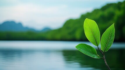 Carbon Forest Preservation Concept, Preservation of Carbon-Rich Mangrove Forests to Protect Ecosystems and Biodiversity for Future Generations