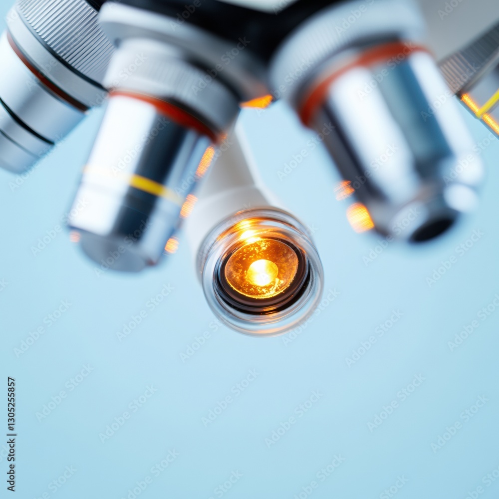 Poster next-gen biotech innovation high-resolution microscopy revealing precision research in advanced scie