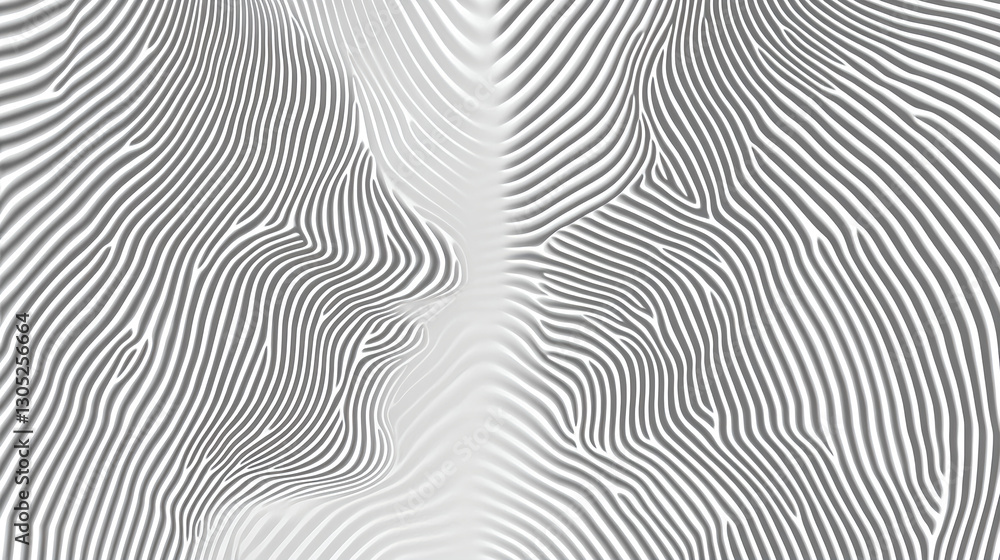 Poster abstract interaction of faces in white waves digital art minimalist environment close-up view connec
