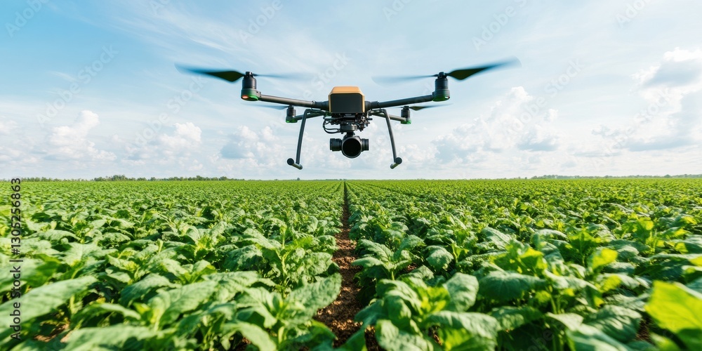 Aufkleber NextGen Smart Agriculture AI-Powered Drone Monitoring Revolutionizing Precision Farming with Advanced Spatial Analytics and Sustainable Crop Intelligence