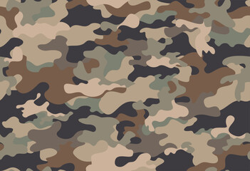 
Seamless military camouflage pattern, modern army background, trendy design