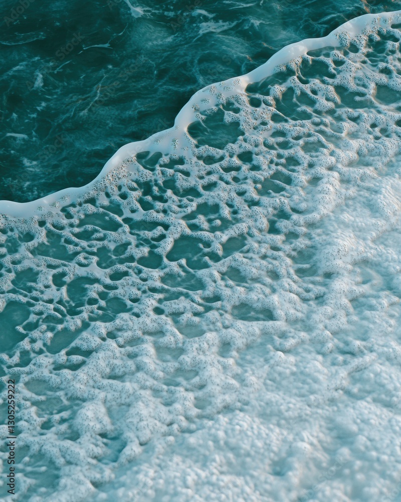 Aufkleber climate resilience visualization textural ice edge dynamics revealing global warming impact - sustai