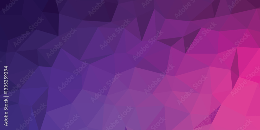Poster low polygonal background gradient color