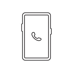 Smartphone / smart phone flat icon for websites
