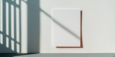 Minimalist Shadow Play Contemporary Architectural Frame Mockup with Natural Light Design - Elegant Spatial Visualization for Creative Professionals