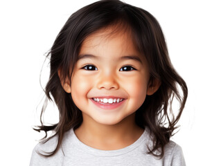 Joyful Illustration of an Asian Child: Ideal Design for T-Shirts and Apparel!