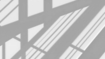 Fototapeta premium Shadows and Lines: Architectural shadows create an abstract interplay of light and form, showcasing the raw beauty of minimalist design.