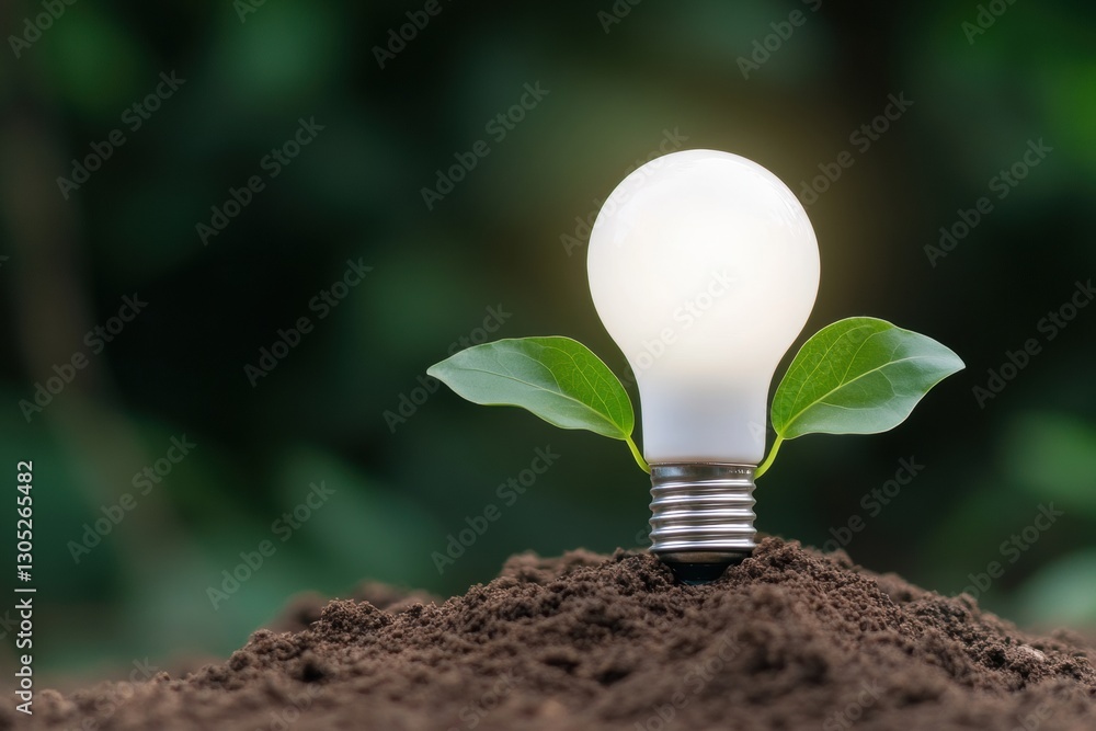 Poster regenerative innovation breakthrough eco-conscious green technology visualizing sustainable growth t
