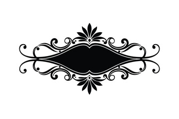 abstract floral frame