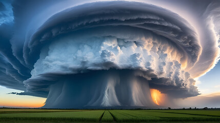 Extreme weather, vibrant forces, natural power, dramatic scenes