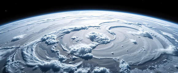 breathtaking view of hurricane from space immense size and swirling cloud formations
