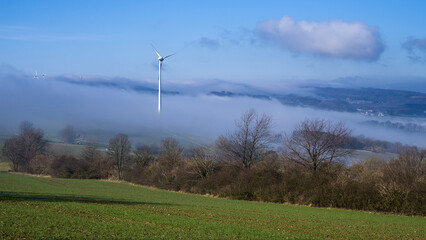 Weserbergland Hohe Asch Nebel HD