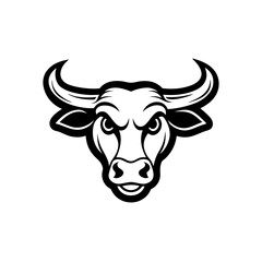 Naklejka premium cow on white background