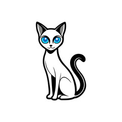 vector illustration of a cat