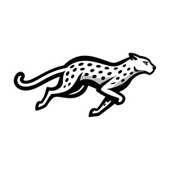 cheetah vinyl ready vector illustration