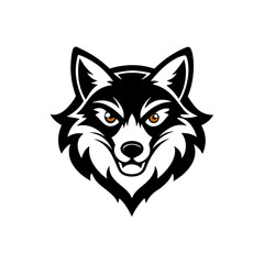 wolf head vector
