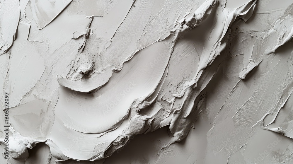 Poster abstract texture of smooth gray acrylic paint spread on canvas, showcasing layered strokes and uniqu