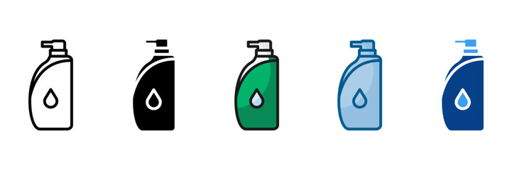 Shampoo Icon Set Multiple Style Collection