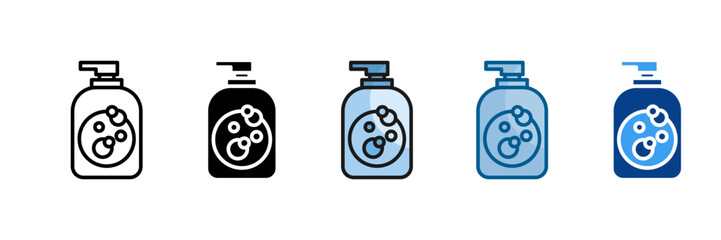 Hand Sanitizer Icon Set Multiple Style Collection