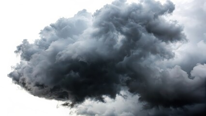 Obraz premium Cumulus Cloud Formation on White Background