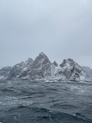 Obraz premium Norway view sunset mountains