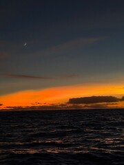 Naklejka premium Norway view sunset mountains