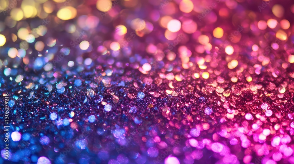 Poster vibrant bokeh background featuring colorful glittering lights with a gradient effect for creative de