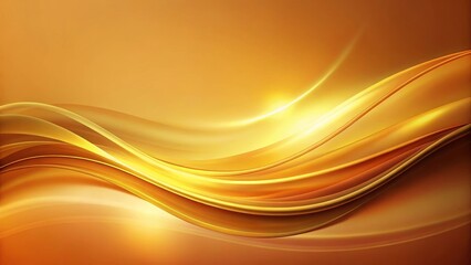 Fototapeta premium Abstract Golden Waves A Luxurious, Smooth, and Elegant Background Design with Subtle Glowing Highlights
