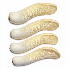 Obraz premium Organic White Mushrooms: Fresh Produce for Healthy Eating and Culinary Arts Photography