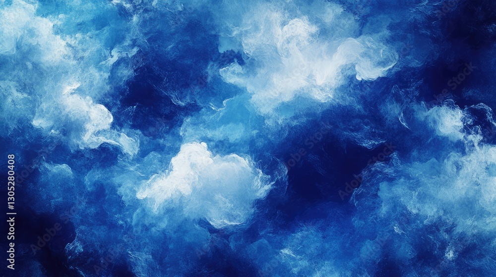 Poster abstract blue smoke background with soft cloudy patterns for artistic and creative projects in digit