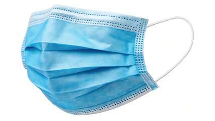 Disposable Face Mask on White Background
