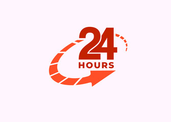 A fast time logo featuring a stopwatch, representing a speed concept for quick delivery, express, and urgent services. This vector line icon illustrates deadlines and delays