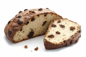 Irish Soda Bread. Traditional Round Loaf of Fresh Brown Bread