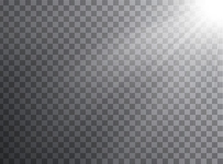 A bright, glowing light burst with a soft halo effect on a transparent background. Perfect for use in overlays, designs, or as a backdrop element to enhance visual appeal.
