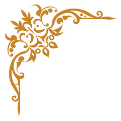 Illustrated Decorative Corner Elements with Ornate Patterns Elegant Silhouette Vector Designs
