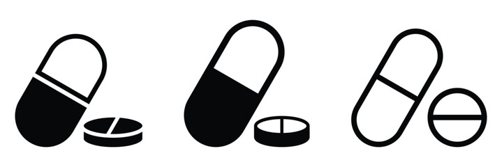 Pills vector icon