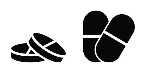 Fototapeta premium Pills vector icon