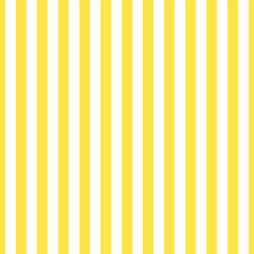 Perfect stripes small yellow white vector pattern. Retro classic vertical stripes yellow seamless background.