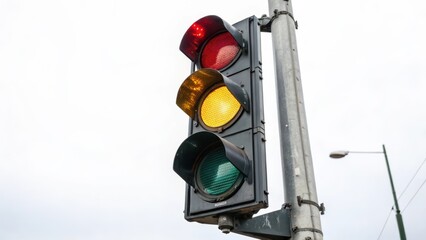 Traffic Light Signal Yellow Light