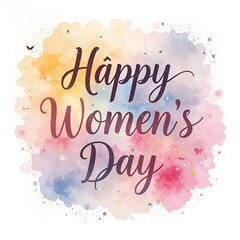 greeting card with flowers women's day